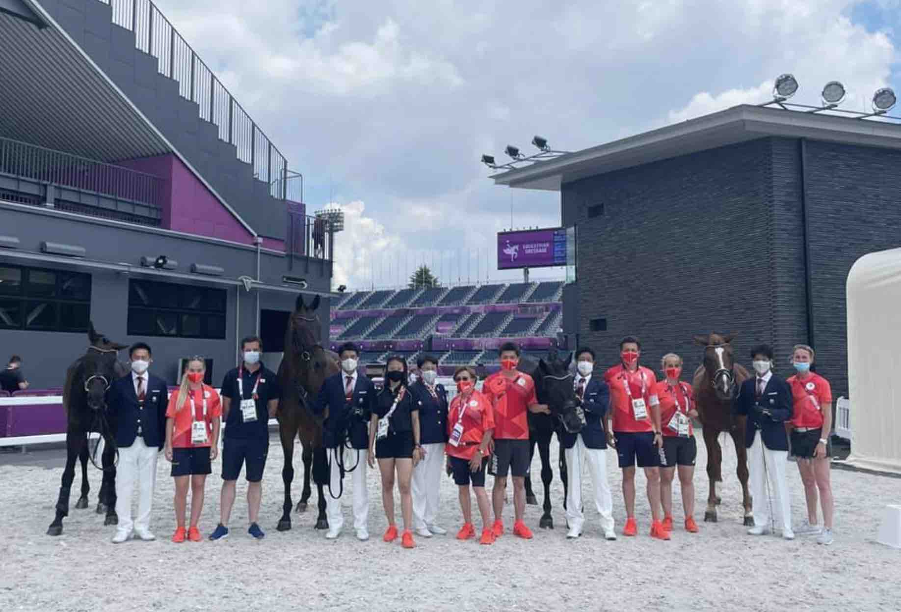 東京オリンピックに出場した馬場馬術のteam JAPAN